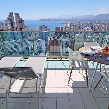 Planta 21 Apartamento Con Terraza Privada Y Vistas Al Mar Benidorm Exterior photo