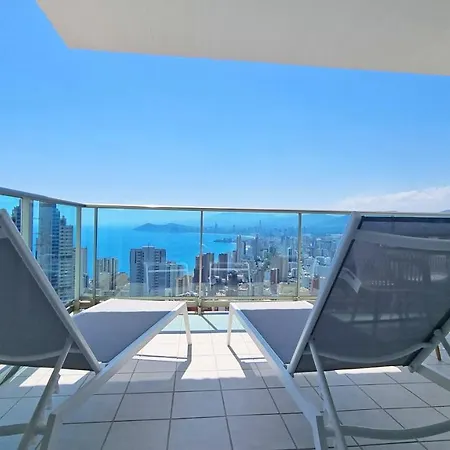 Planta 21 Apartamento Con Terraza Privada Y Vistas Al Mar Benidorm Exterior photo
